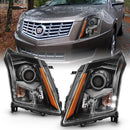 ANZO 2010-2016 Cadillac Srx Projector H.L Black Amber (OE)-1