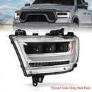 ANZO 19-20 Dodge Ram 1500 Tradesman LED Projector Headlights Plank Style w/Sequential Black (Driver)-1