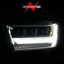 ANZO 19-20 Dodge Ram 1500 Tradesman LED Projector Headlights Plank Style w/Sequential Black (Driver)-3