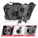 ANZO 19-20 Dodge Ram 1500 Tradesman LED Projector Headlights Plank Style w/Sequential Black (Pass.)-2