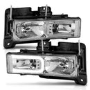ANZO 1999-2000 Cadillac Escalade Crystal Headlights-1