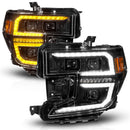 Anzo 19-21 GMC Sierra 1500 LED Projector Headlight w/Switchback+Sequential - Black-1