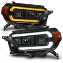 ANZO 10-13 Toyota 4Runner Projector Headlights - Black-1