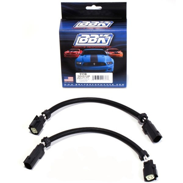 BBK 18-20 Ford Mustang GT O2 Sensor Wire Harness Extensions 16in (Pair)