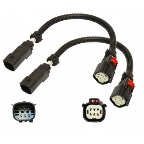 BBK 2015 Mustang GT V6 6-Pin Front O2 Sensor Wire Harness Extensions 12 (pair)