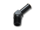 Vibrant 1/2 NPT to 5/8in Barb Straight Fitting 45 Deg Adapter - Aluminum-1