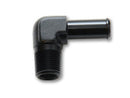 Vibrant 1/2 NPT to 5/8in Barb Straight Fitting 90 Deg Adapter - Aluminum-1
