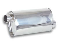 Vibrant StreetPower Oval Muffler 5in x 9in x 15in - 2.25in inlet/outlet (Offset-Offset Same Side)