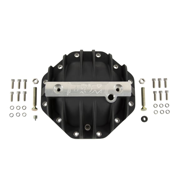 B&M DIFF COVER-BLACK. CHRYSLER 9.25 CAST AL