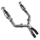 Kooks 2-1/2" Catted X-Pipe. 2005-2010 Mustang GT 4.6L 3V. Requires Kooks Headers.-3
