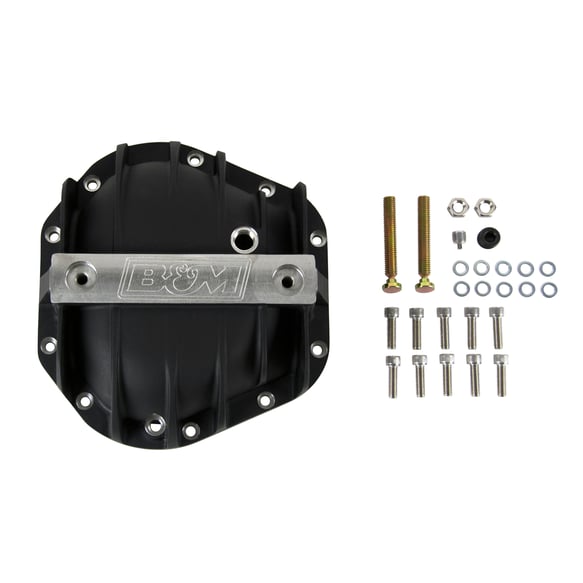 B&M DIFF COVER-BLACK.DANA 60/70 CAST ALUM.