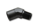 Vibrant 1/4in NPT Female to Male 45 Degree Pipe Adapter Fitting-1