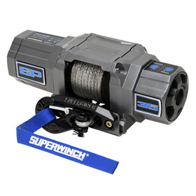 Superwinch 3500 LBS 12V DC 7/32in x 40ft Synthetic Rope Hawse Fairlead SP 35SR Winch - 0