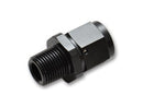 Vibrant -4AN to 1/8in NPT Female Swivel Straight Adapter Fitting-1