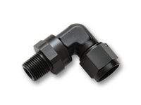 Vibrant -12AN to 1/2in NPT Female Swivel 90 Degree Adapter Fitting