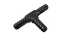 Vibrant 1/8in Barbed Tee Adapter- Black Anodized-1