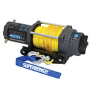 Superwinch 4500 LBS 12V DC 1/4in x 50ft Synthetic Rope Terra 4500SR Winch - Gray Wrinkle-2