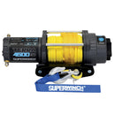 Superwinch 4500 LBS 12V DC 1/4in x 50ft Synthetic Rope Terra 4500SR Winch - Gray Wrinkle-1