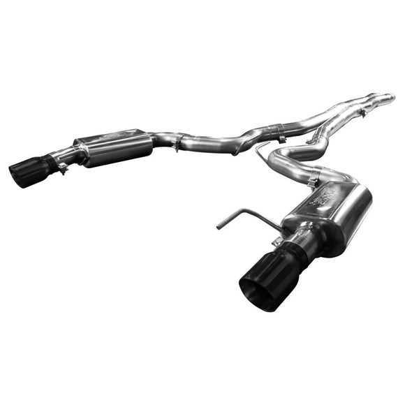 Kooks 3" Cat-Back (X-Pipe) w/Black Tips. 2015-2017 Mustang GT 5.0L. Connects to OEM.