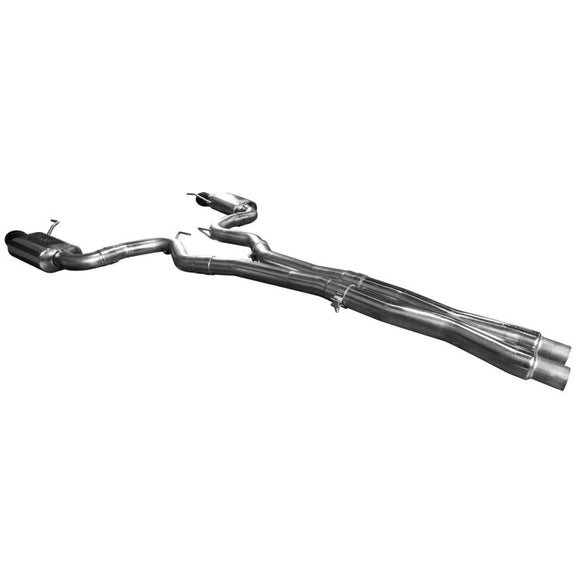 Kooks 3" Cat-Back (X-Pipe) w/Black Tips. 2015-2017 Mustang GT 5.0L. Connects to OEM.