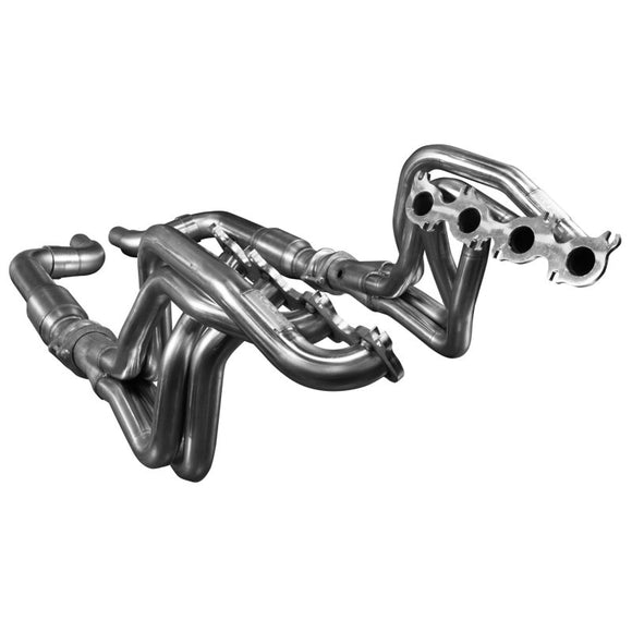Kooks 15-24 Ford Mustang GT/Dark Horse V8 5.0L 1-7/8in SS Headers w/ GREEN Catted Connection Pipe