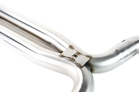 Kooks 3" x 2-3/4" SS GREEN Catted X-Pipe. 2015-2020 Shelby GT350. Retains OEM Mufflers - 0