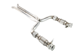 Kooks 3" x 2-3/4" SS Catted X-Pipe. 2015-2020 Shelby GT350. Retains OEM Mufflers.