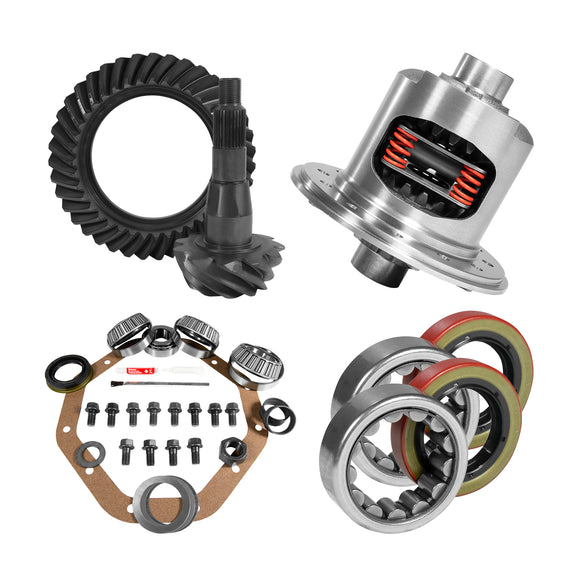Yukon 9.25in CHY 3.91 Rear Ring & Pinion Install Kit 31 Spline Positraction 1.7in Axle Bearings