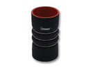 Vibrant 4 Ply Aramid Reinf Silicone Hump Hose conn 4in ID x 6in long 3 reinforcement ring MATTE BLK-1