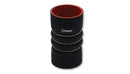 4Ply Aramid Hump Hose with 3 SS Rings, 5.00"ID x 8" Length, Gloss Black-1
