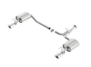 Borla 13-15 Honda Accord Coupe 3.5L FWD SS Rear Section Single Split Rear Exit Touring Exhaust-1
