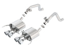 Borla 14-15 Chevy Corvette C7 w/ AFM w/o NPP S Type Rear Section Exhaust Quad Rd RL Tips-1