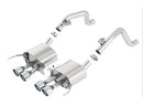 Borla 14-15 Chevy Corvette C7 w/o AFM w/o NPP Atak Rear Section Exhaust Quad Rd RL Tips-1