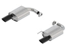 Borla Atak S Rear Section 15-17 Ford Mustang GT 5.0L V8 MT/AT 2.5in pipe 4in tip (Black Chrome)-1