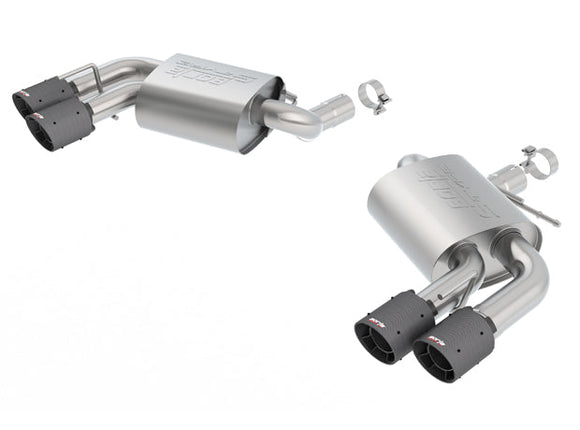 CAMARO SS 16-17 6.2L 2.75", 2.50" S-TYPE W/O DUAL MODE VALVES, CF BLACK ANO CENTER