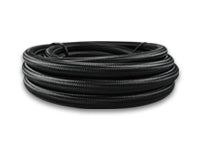 Vibrant -8 AN Black Nylon Braided Flex Hose (5 foot roll)