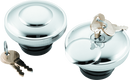 Bikers Choice L96-20 Chrome Lockable Gas Cap Vented-1