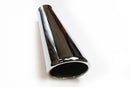 JBA 2in x 4in x 11in Rolled Stainless Steel Polished Chrome Trumpet Tip - Weld On-1