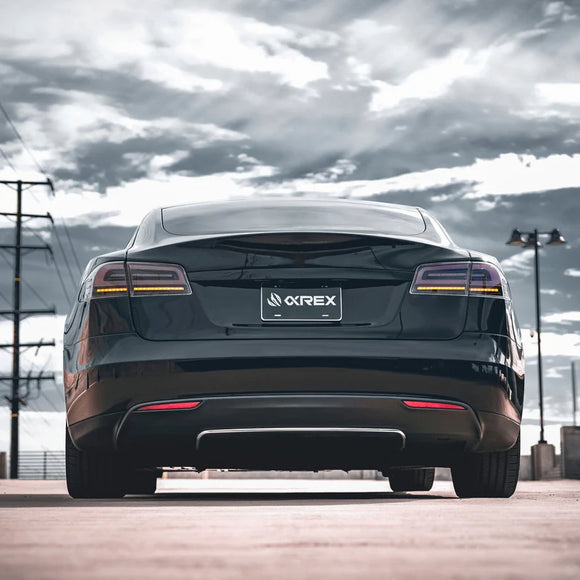 AlphaRex 12-21 Tesla Model S LUXX-Series LED Tail Lights - Black