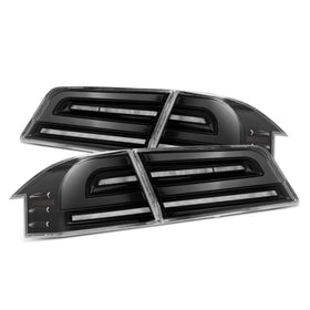AlphaRex 12-21 Tesla Model S LUXX-Series LED Tail Lights - Alpha-Black