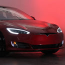 AlphaRex 12-21 Tesla Model S NOVA-Series LED Proj Headlights Blk w/Activtn Light & Seq.Sig / SB DRL-2