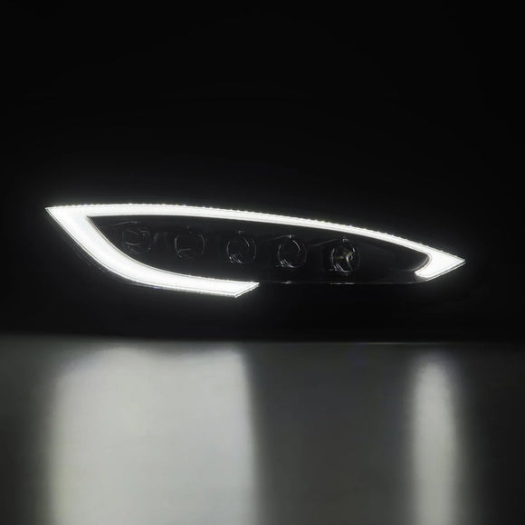 12-21 Tesla Model S NOVA-Series LED Projector Headlights Black
