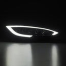 AlphaRex 12-21 Tesla Model S NOVA-Series LED Proj Headlights Blk w/Activtn Light & Seq.Sig / SB DRL-4