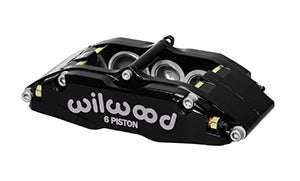 Wilwood Caliper-BNSL6-RH-Black 1.62/1.12/1.12in Pistons 1.10in Disc