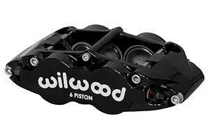 Wilwood Caliper Forged Narrow Superlite R/H FNSL6R-DS Dust Seal 1.62/1.12/1.12,1.25 Rotor - Black