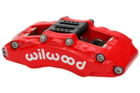 Wilwood Caliper - AT6 Lug Mount Red 1.75in/1.38in/1.38in Piston .75in Rotor - Left Side