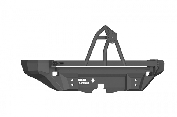 Road Armor 03-09 Hummer H2 Dakar Rear Non-Winch Bumper w/Tire Carrier - Tex Blk