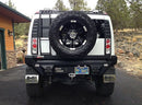 Road Armor 03-09 Hummer H2 Dakar Rear Non-Winch Bumper w/Tire Carrier - Tex Blk-2