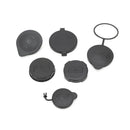 Grimmspeed Engine Bay Reservoir Cap Set Black For Subaru 02-21 WRX/STI/FXT/OBXT/-1