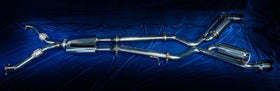MOTORDYNE 370Z EXHAUST 4.5 BLUE ROLLED TIPS (RWD)